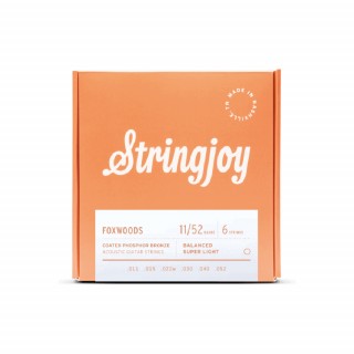 Stringjoy FOXWOODS Coated Phosphor Bronze 11-52 磷青銅鍍膜 6弦木吉他套弦 STRSJ-FW1152